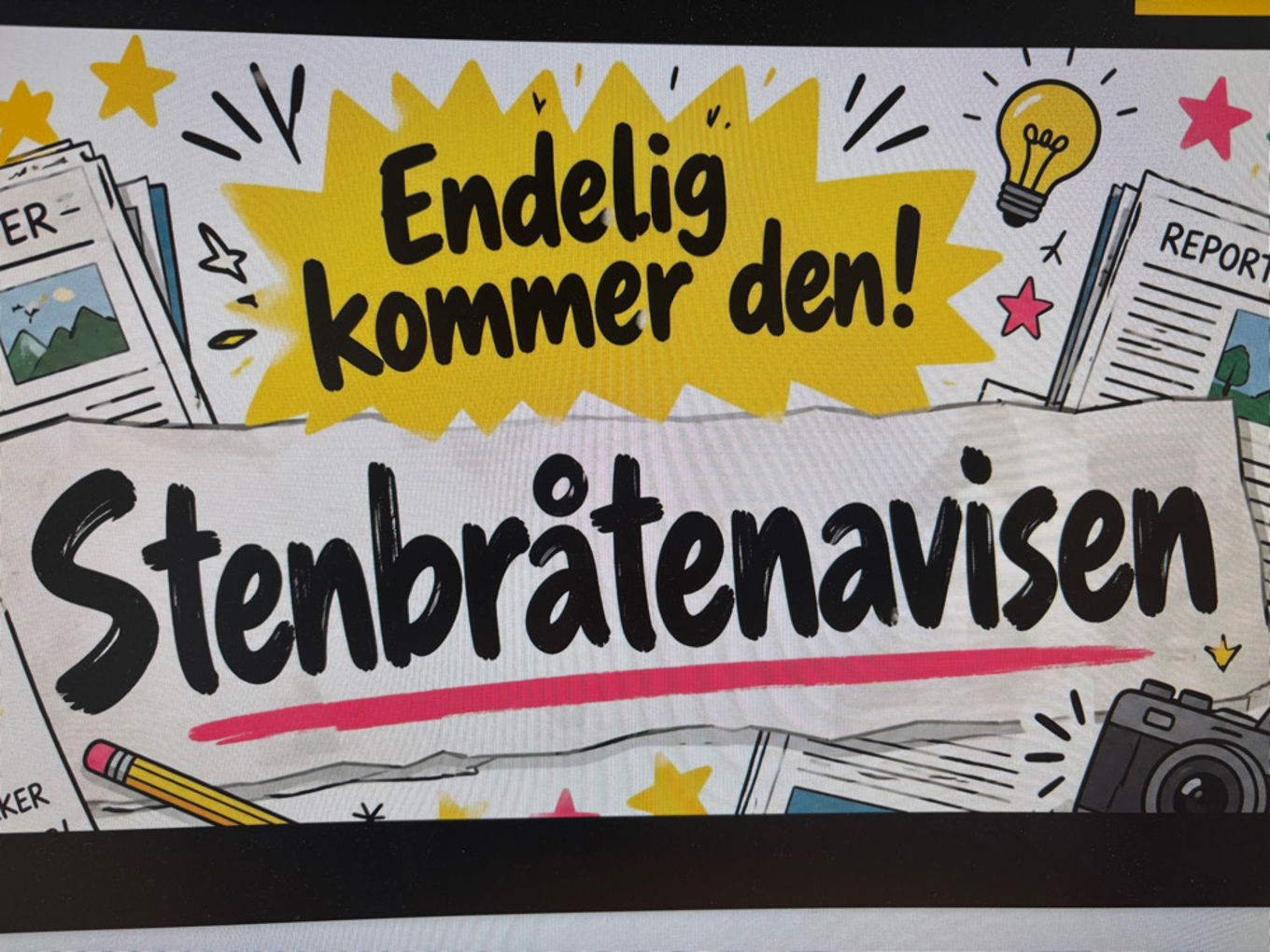 Foto: Stine S. Domaas et skilt med en melding