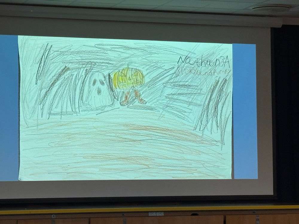 En tegning på en whiteboard