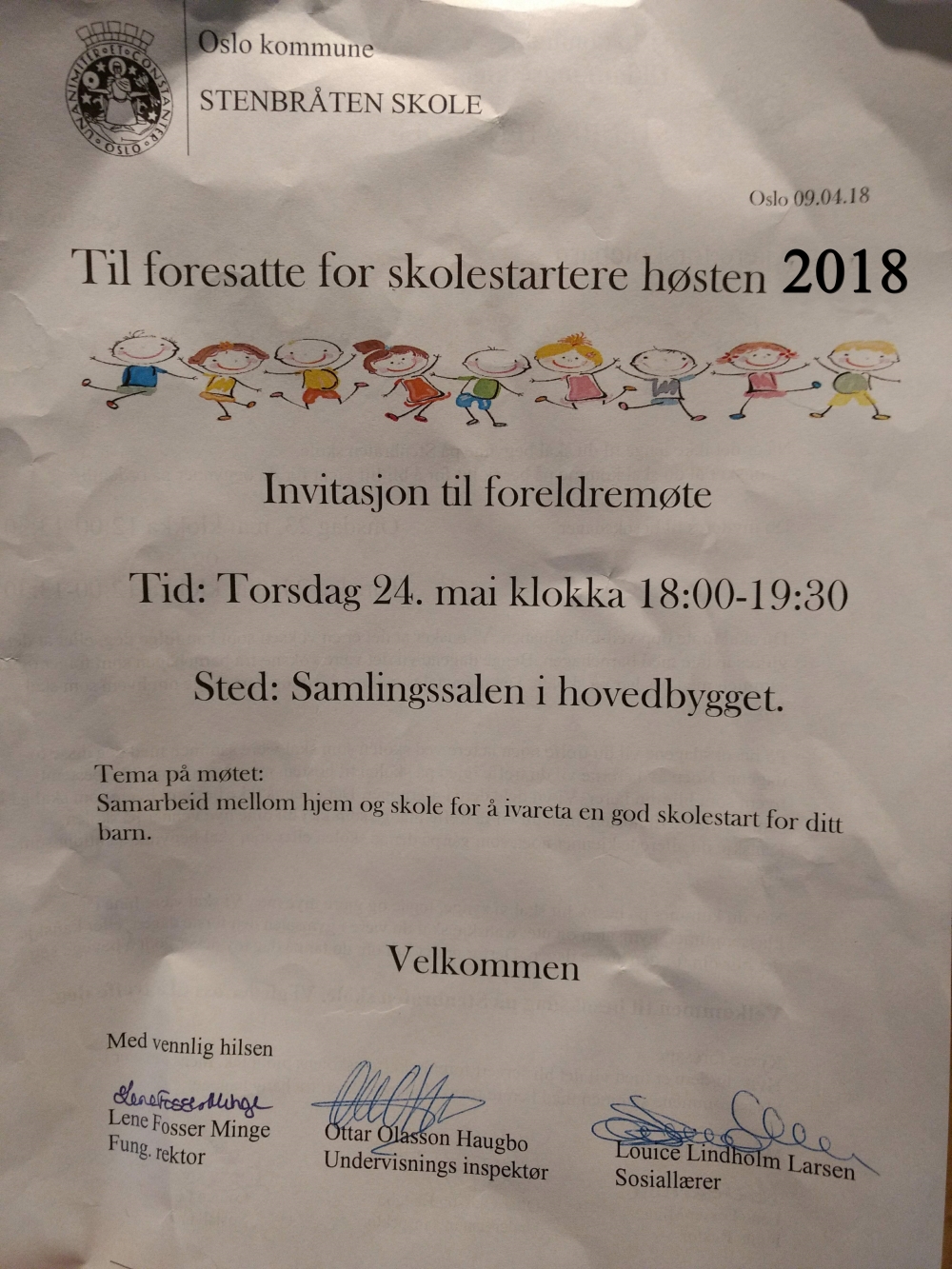 Foreldremøte