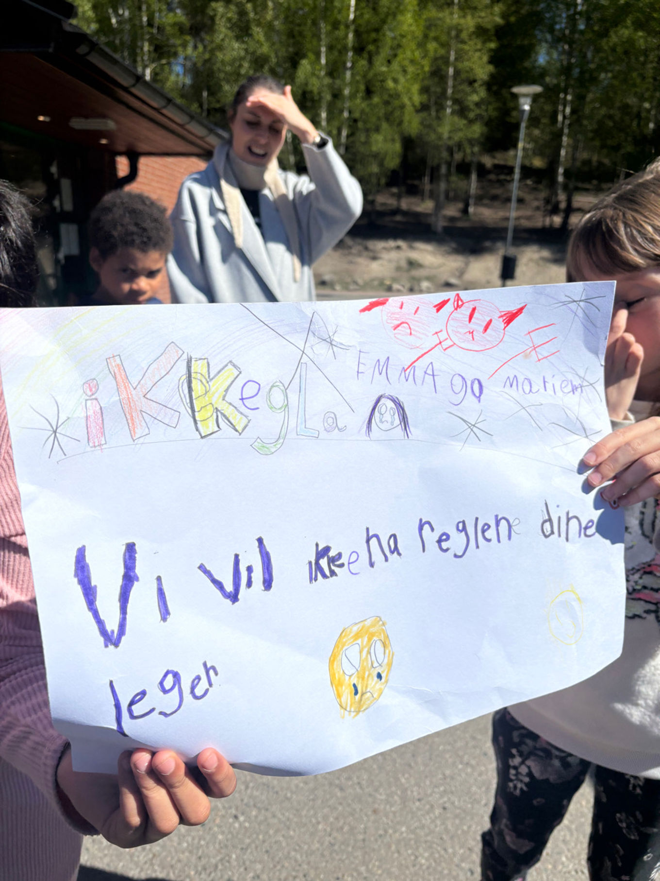 Tekst, brev, whiteboard